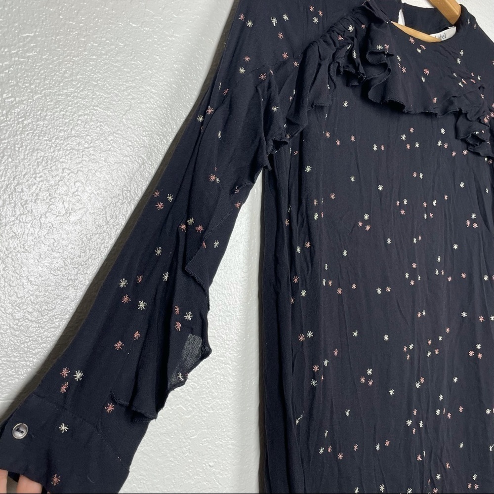 Label Ritu Kumar Black Celestial Ruffle Dress - Picture 8 of 11